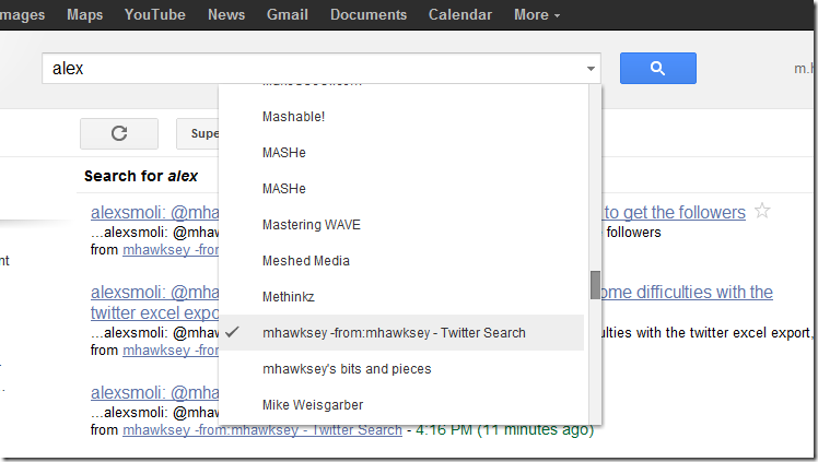 Using Google Reader to create a searchable archive of Twitter mentions