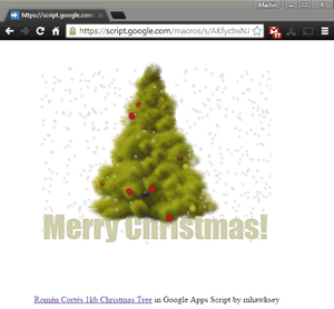 Román Cortés 1kb Christmas Tree in Apps Script