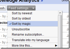 Google Reader 'magic'
