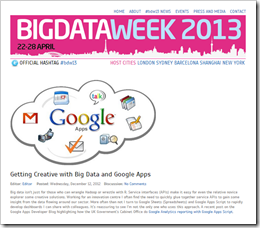 Getting Creative with Big Data and Google Apps 