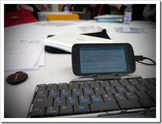 Wordpress App, Android phone and bluetooth keyboard