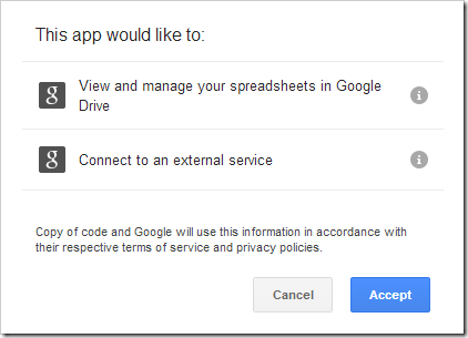 Authorization for Google Services