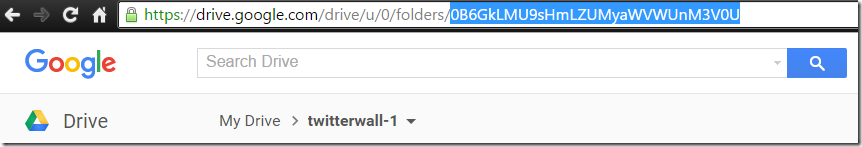 Getting Google Drive Folder ID
