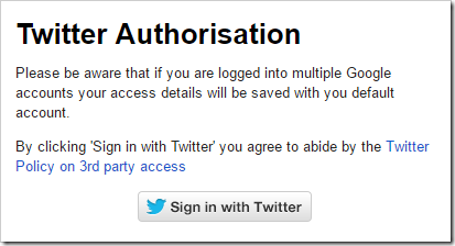 Twitter Authorization 2nd Step