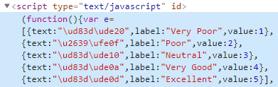 JavaScript escaped unicode characters
